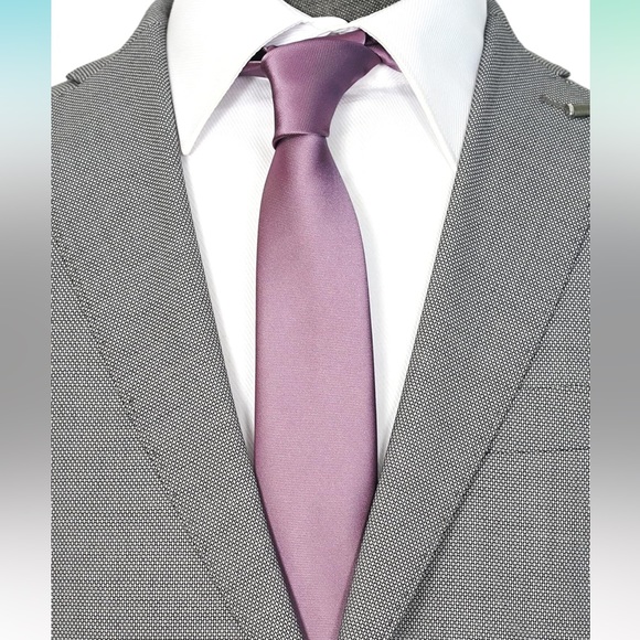 Mauve Skinny Tie - Picture 1 of 7